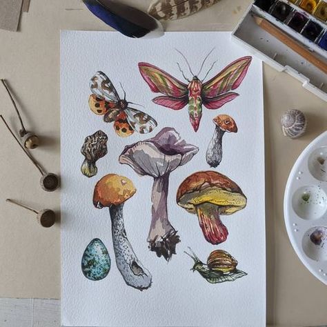 Angelina Berry (@angiebartanddesign) • Instagram photos and videos Alcohol Pen Art, Alcohol Marker Drawings, Drawing Forest, Mushroom Foraging, Art Markers Drawing, Alcohol Ink Markers, Pen Illustration, One Piece Drawing, Marker Drawing