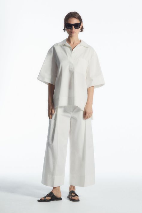 ELASTICATED PLEATED CULOTTES Pleated Culottes, Shirt And Pants Set, Denim Suit, New Pant, Tshirt Skirt, Wide Legs, Pant Shirt, Shirt Skirt, New Arrival Dress