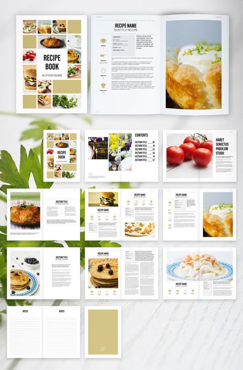 50 Versatile InDesign Cookbook Templates (2022) | Redokun Blog Design Cibo, Food Catalog, Recipe Book Design, Magazine Layout Inspiration, 잡지 레이아웃, Indesign Magazine, Recipe Book Templates, Cookbook Design, Indesign Magazine Templates