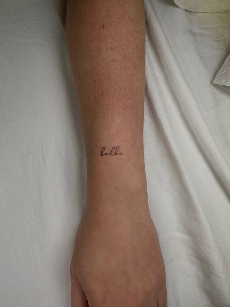 Line Cursive Tattoo, Fine Line Cursive Tattoo, Cursive Font Tattoo, Cursive Tattoo, Font Tattoo, Brother Tattoos, Tattoo Fonts Cursive, Cursive Tattoos, Fine Line Tattoo