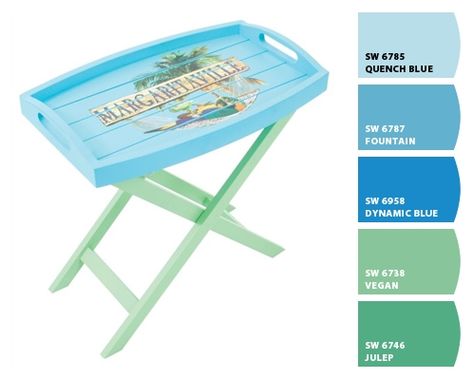 Margaritaville Blues and Greens Margaritaville Bedroom Decor, Margaritaville Decor Patio, Margaritaville Patio Ideas, Coastal Family Room Ideas, Margaritaville Decor, Porch And Deck Ideas, Sherwin Williams Greens, Pool Area Decor, Coastal Family Rooms