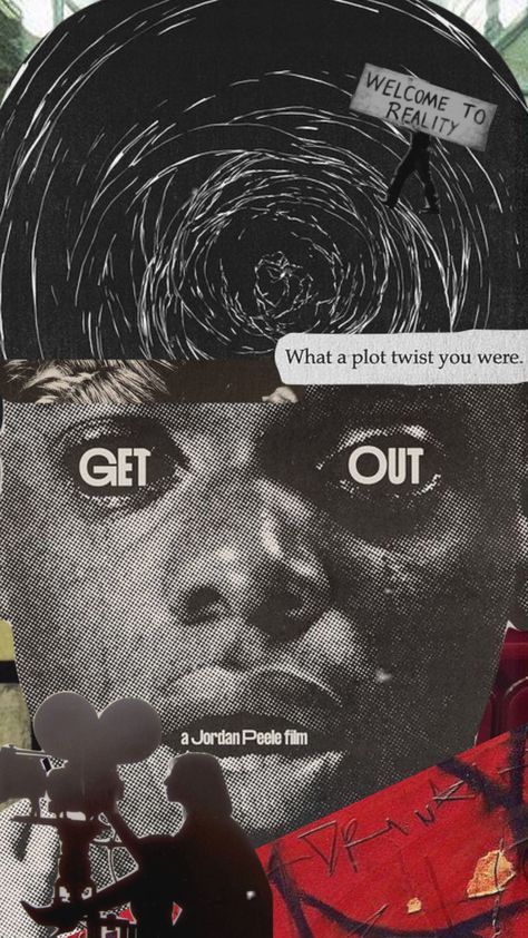 Horror Collage Aesthetic, Horror Movie Aesthetic Wallpaper Iphone Collage, Horror Collage Art, Jordan Peele Aesthetic, Horror Lockscreen Aesthetic, Horror Lockscreen, Horror Movie Collage, Horror Collage, Film Collage