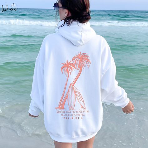 Obx Hoodie, Beachy Hoodies, Beachy Sweatshirt, Surfer Hoodie, Beach Hoodies, Surf Clothes, Summer Hoodies, Surf Hoodie, Christian Crewneck