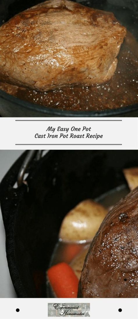 Roast In A Dutch Oven, Dutch Oven Recipes Cast Iron, Dutch Oven Pot Roast, Main Entree Recipes, Pot Roast Recipe, Cooking A Roast, Beef Pot Roast, Dutch Oven Recipes, Cast Iron Pot