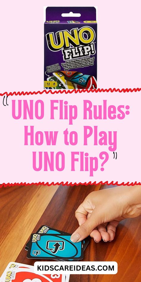 Uno Flip Rules: How to Play Uno flip Uno Rules, Play Uno, Uno Card, Uno Card Game, Classic Card Games, Action Cards, Game Storage, Flip Cards, Play Therapy