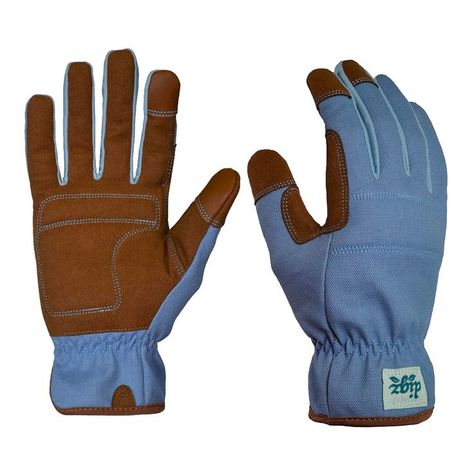 DIGZ 78976-23 Duck Canvas, Heavy-Duty Garden and Yardwork Utility Gloves, Medium (Pack of 1), Blue Garden Gadgets, Garden Gloves, Gardening Gear, Gardening Landscaping, Banana Plants, Coastal Colors, Gardening Outfit, Gardening Gloves, Duck Canvas