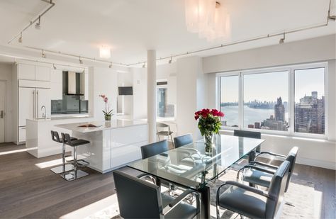 Breakfast with the biggest buildings in NYC! Boujee Apartment, Condo Interior Design Small, Small Condo Decorating, Korean Apartment Interior, Condominium Interior, Toronto Apartment, Room Decoration Bedroom, Black Bedroom Design, Toronto Condo