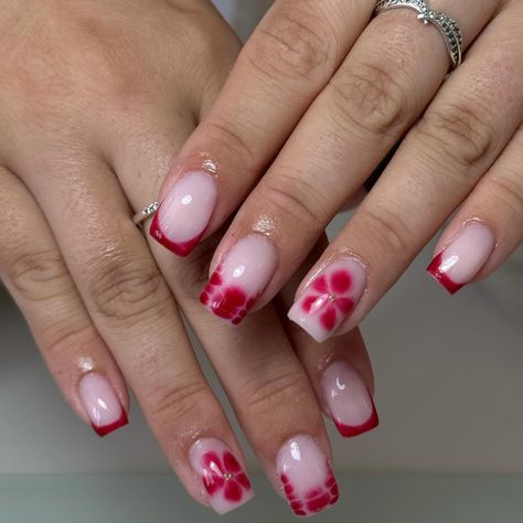 Blooming beauty’s😍 @hdpronails builder gel and blooming gel @wowbaonails gel polish Square Blooming Gel Nails, Short Square Gel X Nails, Blooming Gel Nails, Blooming Gel, Short Square Nails, Builder Gel, Gel Nail Art, Best Acrylic Nails, Square Nails