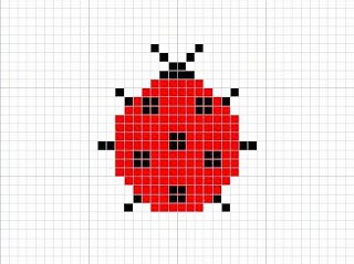 Knitting Charts: Ladybug Knitting Chart Pattern Swiss Darning Patterns, Swiss Darning, Charts Patterns, Duplicate Stitch, Colorwork Chart, Fair Isle Knitting Patterns, Tapestry Crochet Patterns, Blanket Knitting Patterns, Tapestry Crochet