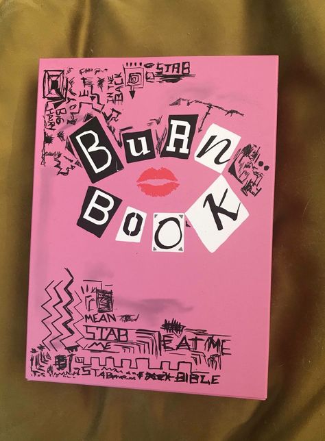 Diy Burn Book, Storybook Cosmetics, Yearbook Covers, Scrapbook Cover, Yearbook Themes, Book Diy, Burn Book, Friend Book, Birthday Scrapbook