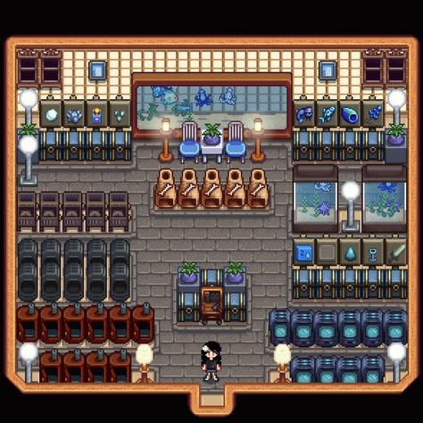 Stardew Valley Furnace, Shed Design Stardew Valley, Stardew Expanded, Stardew Design, Stardew Aesthetic, Stardew Valley Expanded, Stardew Layout, Stardew Ideas, Stardew Farm