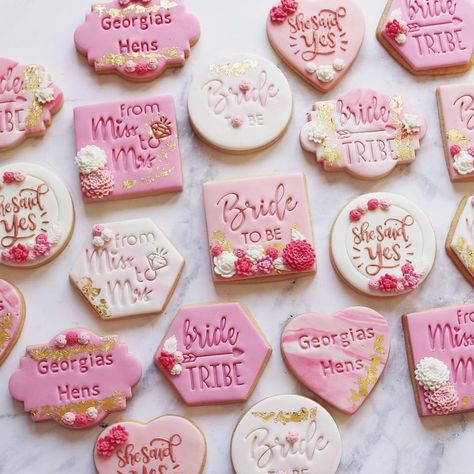 Cookies Bachelorette Party, Bridal Shower Biscuits, Bride Tribe Cookies, Hens Party Cookies, Hens Cookies, Bach Cookies, Bachelorette Party Cookies, Wedding Biscuits, Bridal Shower Checklist