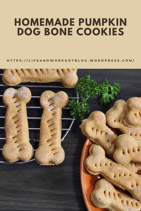 Recipe – Homemade Pumpkin Dog Bone Cookies Dog Cookies Recipe Pumpkin, Bone Cookies, Dog Cookie Recipes, Dog Bone Cookies, Dog Pumpkin, Parchment Paper Baking, Paw Patrol Birthday Party, Dog Cookies, Cookie Tray