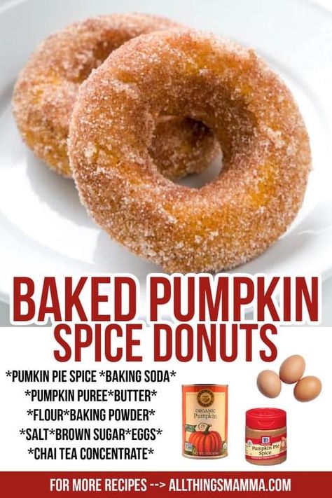 Chicory Recipe, Homemade Donuts Recipe, Pumpkin Spice Donut, Fall Desserts Easy, Pumpkin Spice Cake, Spice Cake Mix, Dessert Party, Cheap Halloween, Homemade Donuts