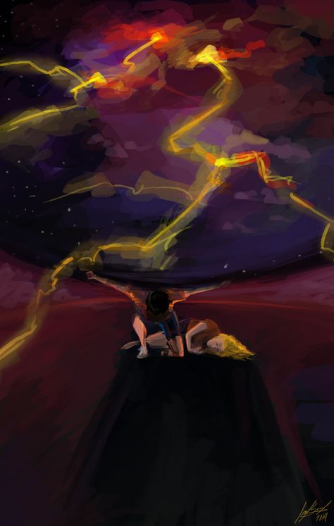 0samwhich: I tried doing a painting of Percy holding up the sky because I haven’t drawn any Percy Jackson in a while. I kind of gave up though :P I like how the colours turned out at least. Lol I tried. The Titan's Curse, Zio Rick, Piper Mclean, Percy And Annabeth, Jason Grace, Trials Of Apollo, Percy Jackson Fan Art, Percy Jackson Characters, Percy Jackson Memes