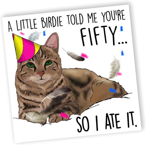 Happy 30th Birthday Men, Funny 30th Birthday Cards, Cat Birthday Cards Funny, Cat Lover Birthday, 30th Birthday Funny, Cat Dad Gifts, Birthday Card Funny, 30th Birthday Cards, 50th Birthday Funny