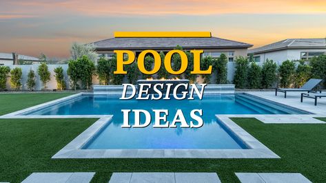 Pool Design Ideas: Chandler Contemporary Baja Shelf Pool, Raised Pools, Baja Shelf, California Pools, Pool Cost, Geometric Pool, Pool Design Ideas, Pool Features, Water Wall