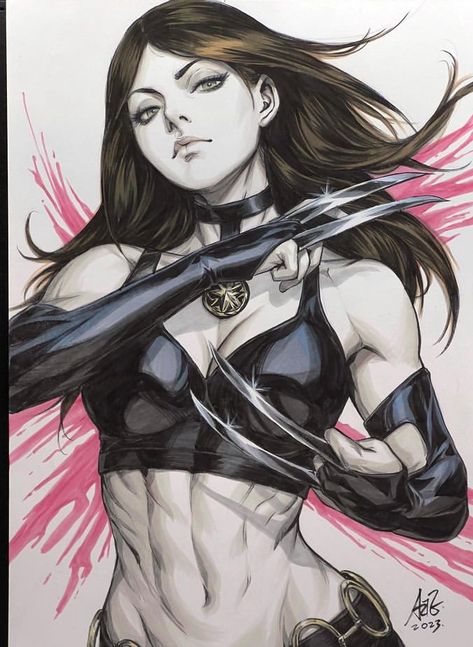 Laura Kinney X-23, Artgerm Sketch, Lady Wolverine, Artgerm Art, Stanley Artgerm, Breathe Art, Laura Kinney, Anime Elf, Female Superhero