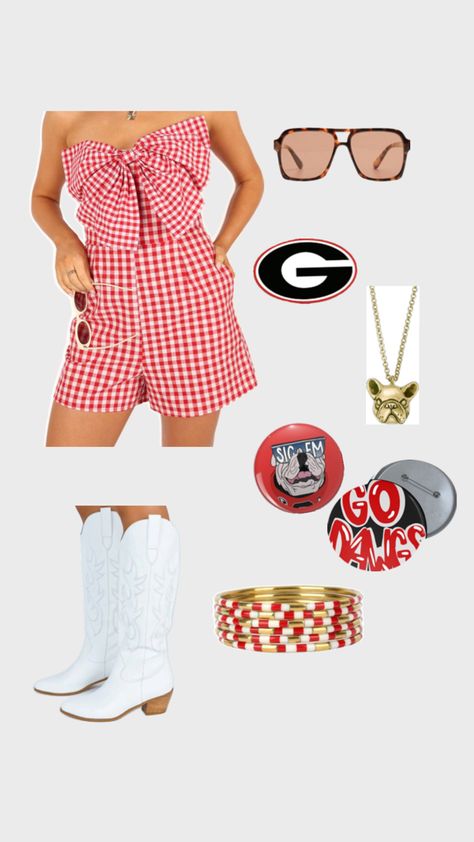 #uga #ugagameday #gamedayoutfit #godawgs #trendy #trending Game Day Outfit, Gameday Outfit, Day Outfit, Game Day, Outfit Of The Day