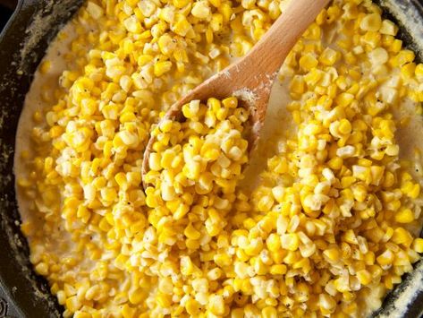 Get Skillet Corn Casserole Recipe from Food Network Corn Mac And Cheese, Thanksgiving Corn Recipes, Food Network Recipes Pioneer Woman, Ree Drummond Recipes, Skillet Corn, Pioneer Woman Ree Drummond, Corn Casserole Recipe, Food Network Canada, Pioneer Woman Recipes