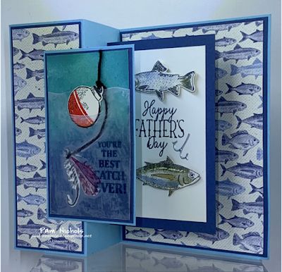 Just Dreamin' Stamps: Let's Go Fishing #9 Happy Birthday Day, Nautical Cards, Fishing Cards, Masculine Birthday Cards, Boy Cards, Birthday Cards For Men, Fancy Fold Cards, Father's Day Card, Stamping Up Cards