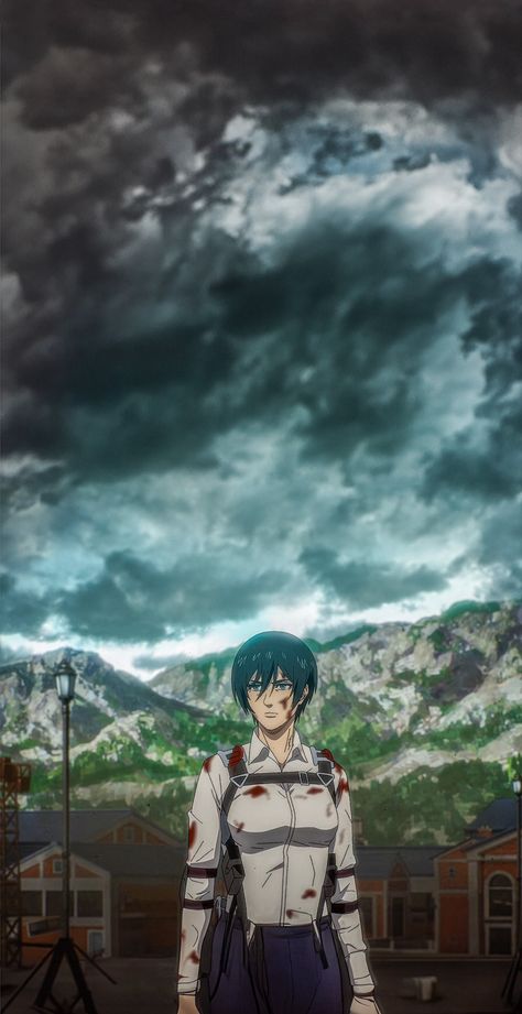 Attack On Titan Wallpaper Mikasa, Attack On Titan Mikasa Wallpaper, Attack On Titan Wallpaper Aesthetic, Mikasa Ackerman Wallpapers, Background Anime Wallpaper, Mikasa Wallpaper, Aot Mikasa, Aot Wallpapers, Attack On Titan Mikasa