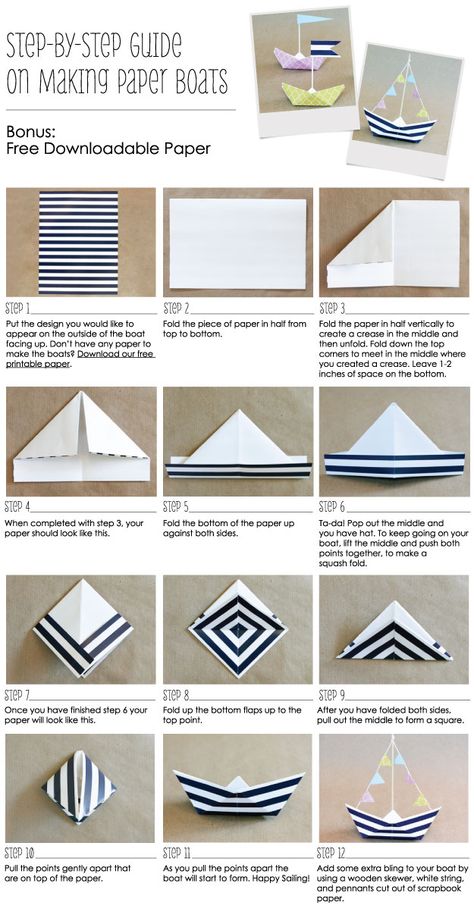 Nautical Party Ideas, Make A Paper Boat, Anchor Birthday, Sailor Party, Paper Boats, Nautical Birthday Party, Nautical Themed Party, Boy Baby Shower Ideas, Build Your Own Boat