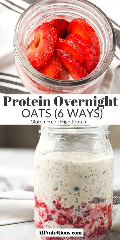 Discover the power of high protein foods with these quick healthy recipes. Learn how to prepare delectable protein overnight oats - easy breakfast ideas and tasty options for busy mornings. These oats not only pack a protein punch but are also customizable to cater to your taste buds. High Protein Diet Recipes, Macros Recipes, Rolled Oats Recipe, Quick Healthy Recipes, Protein Balls Healthy, Oats Recipes Breakfast, High Protein Foods, Protein Overnight Oats, High Protein Breakfast Recipes