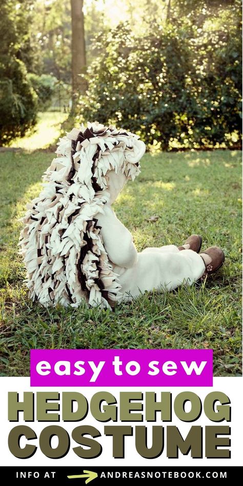 Back of child wearing a hedgehog costume sitting in the grass. Hedgehog Costume, Diy Baby Costumes, Animal Halloween Costumes, Baby Costumes Girl, Baby Kostüm, Diy Halloween Costumes For Kids, Baby Hedgehog