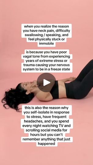 15K views · 349 reactions | how to get out of feeling stuck, frozen, shutdown, overwhelmed, or disconnected 👇🏼  if you’ve been through a lot of trauma over a prolonged period of time, your body & your nervous system can start to shutdown 🥹  this isn’t your fault! it is an automatic, physiological reaction to the amount of trauma you’ve gone through 😮‍💨  your nervous system starts to shutdown in an effort to protect you from experiencing more trauma & stress 🥹  (this is called dorsal vagal shutdown) 🙌🏼 it’s when you have low vagal tone and you’ve entered into freeze state  you may also be experiencing:  ✨numbness or tingling in your limbs ✨gut issues ✨lightheadedness, dizziness, vertigo ✨shallow, irregular breathing ✨feeling disconnected from your body / feelings ✨low energy ✨weaken Dorsal Vagal Shutdown, Dorsal Vagal, Vagal Tone, Frequent Headaches, Gut Issues, Feeling Disconnected, Your Fault, When You Realize, Wellness Fitness