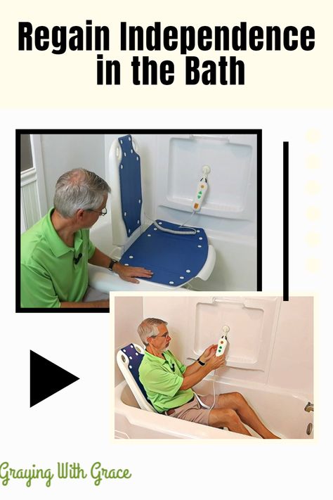 Based on my first-hand testing and use, I recommend the MAIDeSITe Electric Bathtub Lift for seniors and caregivers looking for a safe, stable, and comfortable lift that empowers independent bathing for the elderly and mobility impaired. #grayingwithgrace #seniors #eldercare #BathtubLift #bath #bathingforseniors Caregiver Resources, Best Bathtubs, Walk In Tubs, Safety Lights, Aging In Place, Garden Tub, Best Bath, Elderly Care, Senior Citizen