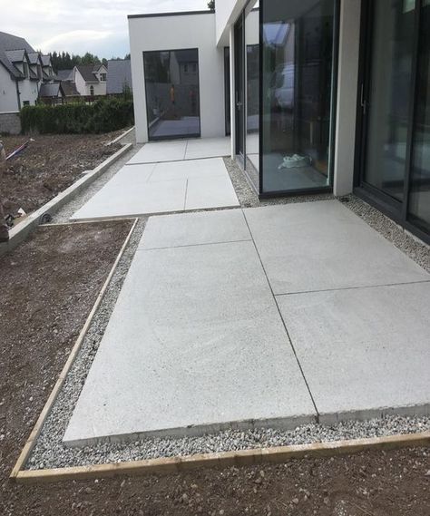 Gallery - Concrete Innovations Paved Backyard Ideas Concrete Patios, Polished Concrete Patio Outdoor, Polished Concrete Outdoor Area, Concrete Outdoor Floor, Polished Concrete Patio, Modern Cabana, Outdoor Concrete Floors, Concrete Slab Patio, Poured Concrete Patio