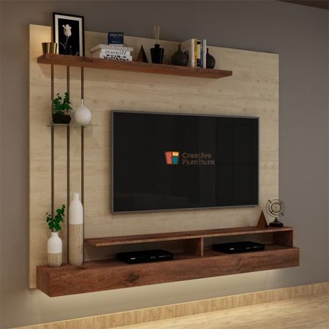 Simple Tv Unit Design, Tv Showcase Design, Cabinet Board, Books Artwork, Floating Tv Unit, Tv Unit Furniture Design, Tv Unit Furniture, Luxury Furniture Stores, Wall Tv Unit Design