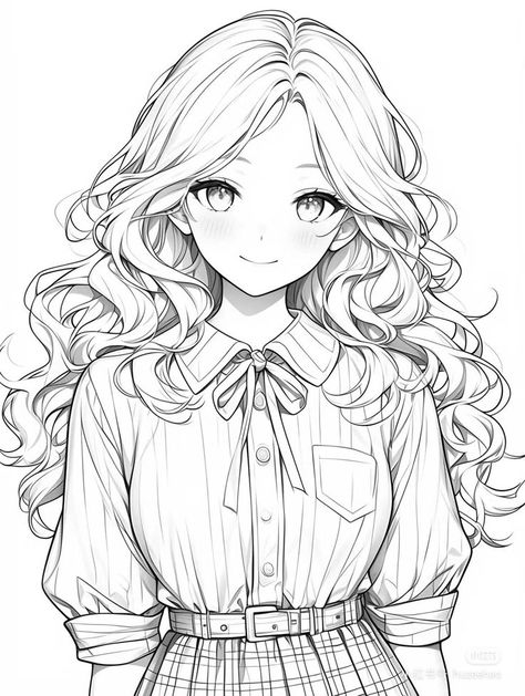 #Anime #Sketch Anime Princess Drawing, Anime Sketch Girly, Traceable Drawings To Paint, Anime Colouring Pages, Cute Anime Coloring Pages, Coloring Pages Anime, Manga Coloring Pages, Anime Coloring Pages, Manga Coloring Book