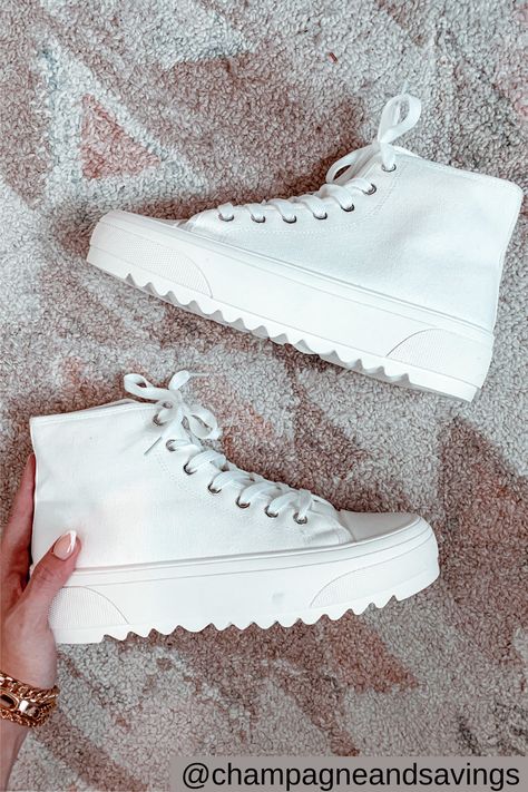 Cheap Trendy High-top Platform Sneakers, Cheap High-top Platform Sneakers For Spring, Cheap White Shoes, Cheap High-top Platform Sneakers For Sports, White Platform High-top Sneakers, Trendy White High-top Synthetic Sneakers, Affordable Online Clothing Stores, Trendy Womens Sneakers, Printed Tights