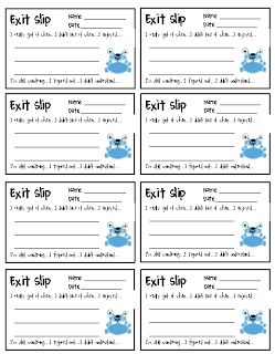 Here's a set of exit slips with several different prompts to get students thinking about what they've learned. Exit Slip, Exit Slips, Class Presentation, Classroom Freebies, Exit Tickets, Class Management, Formative Assessment, Beginning Of School, Future Classroom