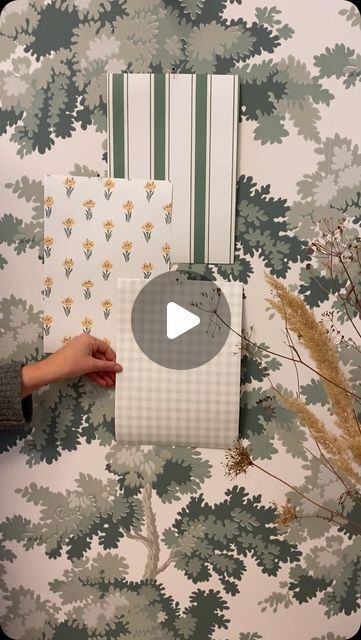 Sandberg Wallpaper on Instagram: "Mix & match, and magic happens. Dipping into a green oasis, a true wallpaper wonderland. 🍃" Mix And Match Wallpaper, Sandberg Raphael Wallpaper, Raphael Wallpaper, True Wallpaper, Match Wallpaper, Wallpaper Bathroom, Sandberg Wallpaper, Green Oasis, Bathroom Wallpaper