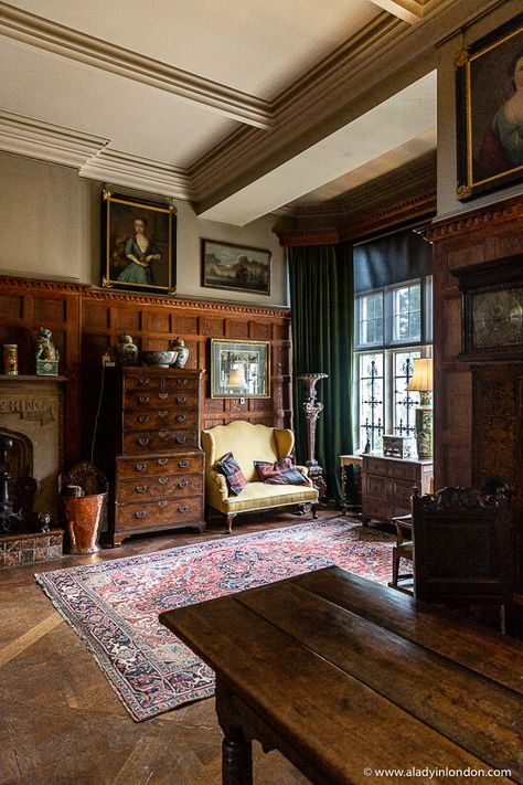 Scotney Castle Interior British Countryside Aesthetic Interior, Scandinavian Castle Interior, Manor Home Interior, Scottish Manor House Interior, Rustic Castle Interior, Scottish Castle Interiors, Scotland Interior Design, English Estate Interior, Scottish House Interior