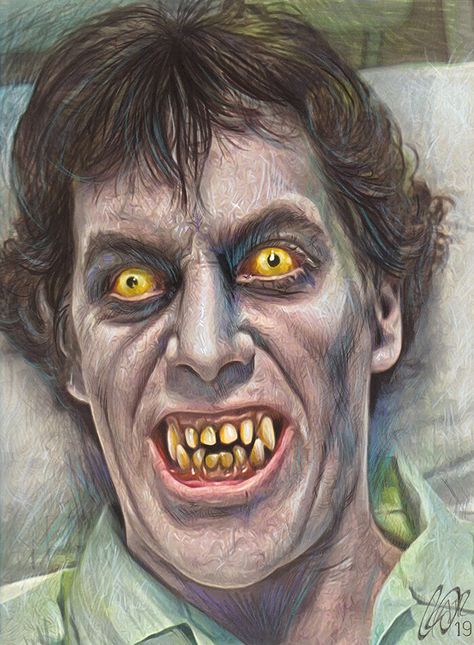 ArtStation - David Naughton AN AMERICAN WEREWOLF IN LONDON , Frederick Cooper David Naughton, Werewolf Movies, David Kessler, An American Werewolf In London, Brush Tip Markers, Werewolf In London, Scary Drawings, American Werewolf In London, Cinema Art