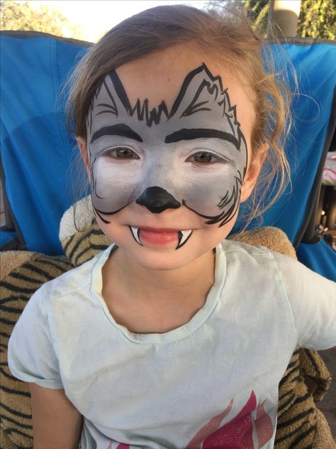 Husky Face Paint, Wolf Face Painting, Wolf Face Paint, Halloween Maquillage, Husky Faces, Wolf Painting, Wolf Face, Face Painting Easy, Painting Easy