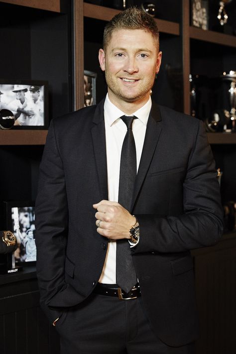 Michael Clarke (Cricketer) - Hublot Brand Ambassador Michael Clarke Cricket, Michael Clarke, Brand Ambassador, Watch Brands, Suit Jacket, Quick Saves