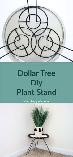 Nature Furniture, Dollar Tree Hacks, Support Pour Plante, Modern Plant Stand, Dollar Store Hacks, Decor Ikea, Wood Plant Stand, Diy Plant Stand, Diy Dollar Tree Decor