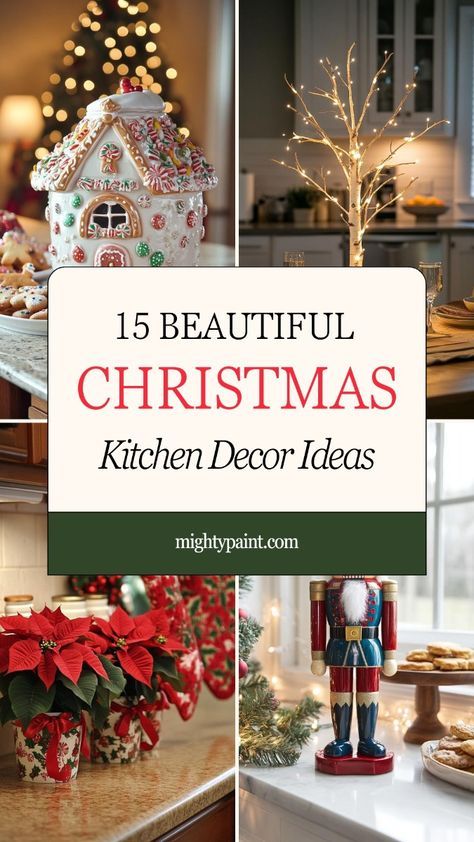 Above Kitchen Sink Christmas Decor, Kitchen Bar Christmas Decor Ideas, Decorating Kitchen Island For Christmas, Christmas Kitchen Counter Decor, Kitchen Counter Christmas Decor Ideas, Kitchen Counter Corner Decor Ideas, Christmas Decor Above Kitchen Cabinets, Kitchen Counter Corner Decor, Kitchen Island Christmas Decor Ideas