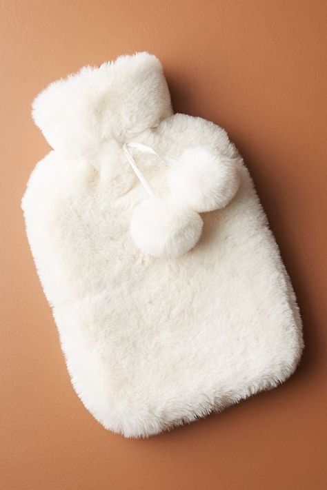 Mer-Sea & Co. Faux Fur Hot Water Bottle Anthropologie Gifts, Bottle Warmer, Hot Water Bottle, Life Well Lived, روتين العناية بالبشرة, 5 Things, Popsugar, Slide Slipper, Cream White