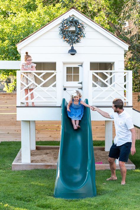 The McGee Home: Our Backyard Photo Tour - Studio McGee Under Playhouse Ideas Outside, Kids Dream Backyard, Backyard Play House, Home Playground Ideas, Playground Ideas Backyard, Diy Outdoor Playset, Syd Mcgee, Backyard Playground Ideas, Diy Outdoor Playhouse