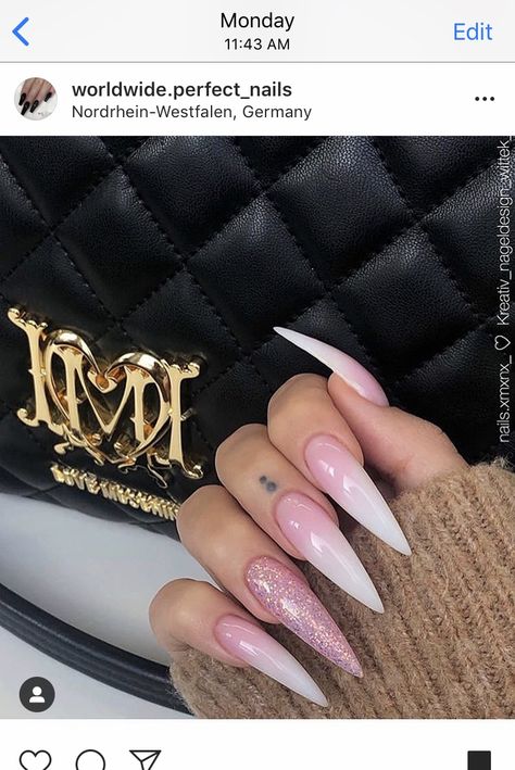 Disney Acrylic Nails, Edge Nails, Trendy Nail Art Designs, Pointed Nails, Stiletto Nails Designs, Nails Desing, Luxury Nails, Chic Nails, Long Acrylic Nails