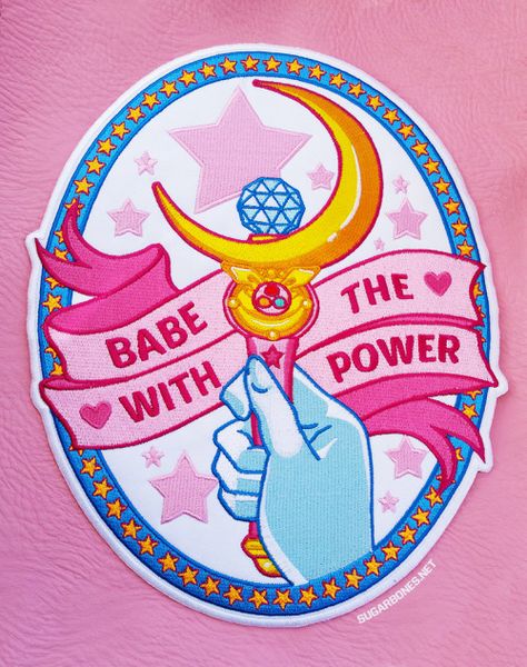 sugarbone: “ ☆ babe with the power ☆ large 8x10 back patch ☆ www.sugarbones.storenvy.com ☆ ” Babe With The Power, Sailor Moon Drops, Moon Kingdom, To Do Planner, Sailor Scout, Sailor Moon Aesthetic, Cute Patches, Usagi Tsukino, Sailor Moon Art