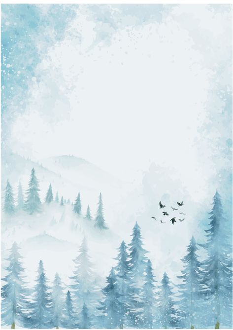 Winter Background Aesthetic, Tree Photoshop, Chinese Theme, Baby Animal Drawings, Rose Flower Wallpaper, Winter Background, Digital Borders Design, Background Aesthetic, Winter Wallpaper