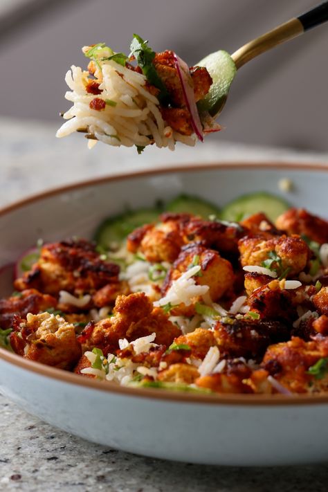 Harissa Tofu Bowls (30 minutes!) Harissa Tofu, Tofu Bowls, Herbed Rice, Dinner Sides, Tempeh, Soy Free, Nut Free, Weeknight Meals, Salad Bowls