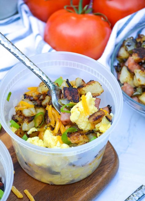 Grab & Go Make Ahead Breakfast Bowls - The Quicker Kitchen Quick Breakfast Prep, Fix Ahead Breakfast Ideas, Meal Prep Breakfast Wraps, Meal Prep Omlet, Breakfast To Go Ideas Make Ahead, Meal Prep Breakfast Ideas On The Go, Healthy Breakfast Make Ahead, Make Ahead Oatmeal Breakfast, Freezer Breakfast Casseroles Make Ahead